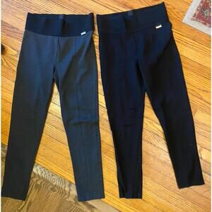 Calvin Klein Strech Slimming Pants Women’s Medium Lot Of 2 Black, Gray